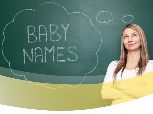 Finde den passenden Babynamen mit unserem Namensfinder. Frau denkt nach.​
